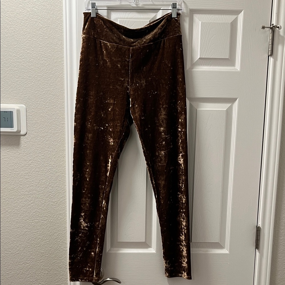 Forever 21 Brown Velvet Leggings
